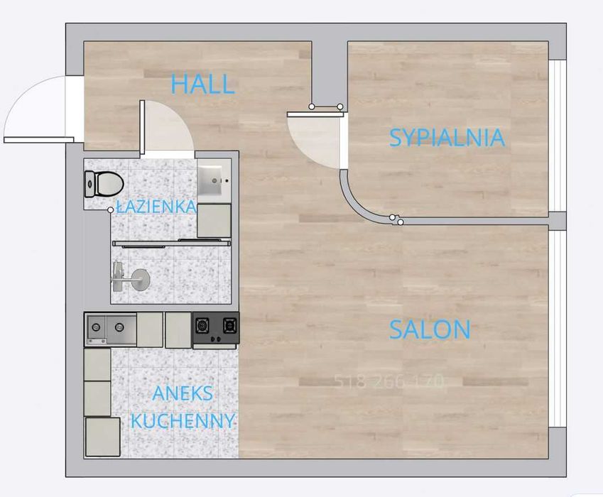 2-pok.po remoncie z miejscem parkingowym, Żerań