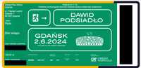bilet Dawid Podsiadło Gdańsk 2.6.2024 płyta 2 szt