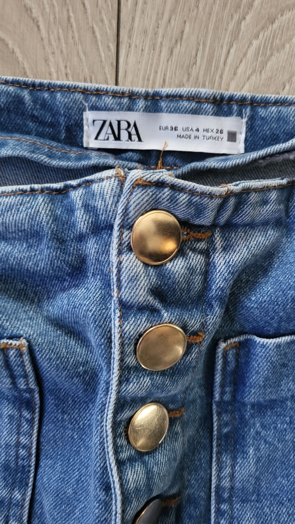 Zara jeansy cluotte 36