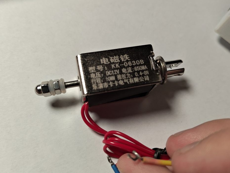 Соленоїд, соленоид, KK-0630B 12V, 1A