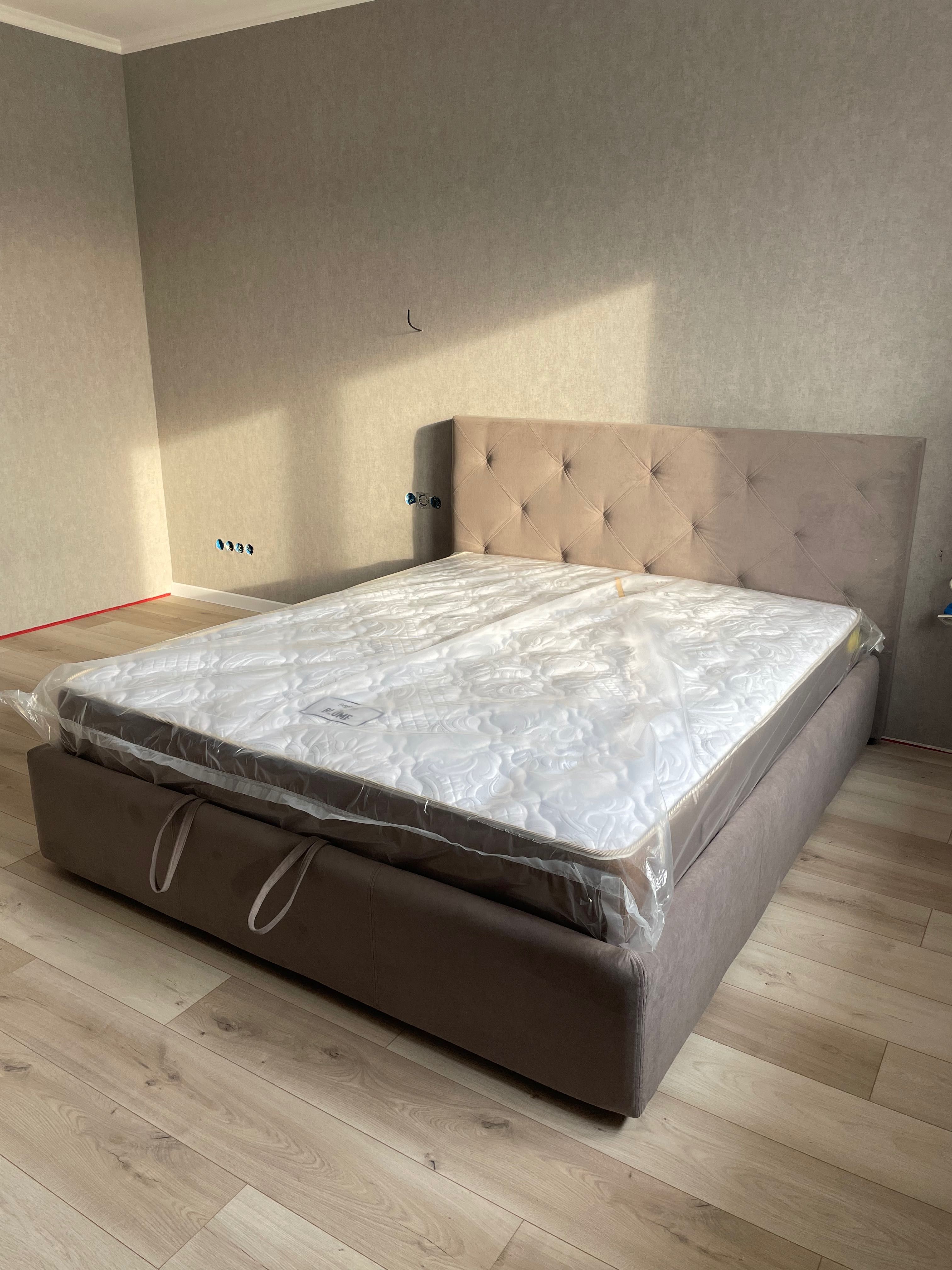 Двохспальне ліжко з підйомним механізмом 160*200 Велюр антикіготь НОВЕ
