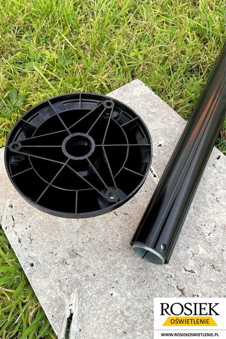 Lampa ogrodowa parkowa Kula BIAŁA 40cm - 214cm | OSTATNIE SZTUKI