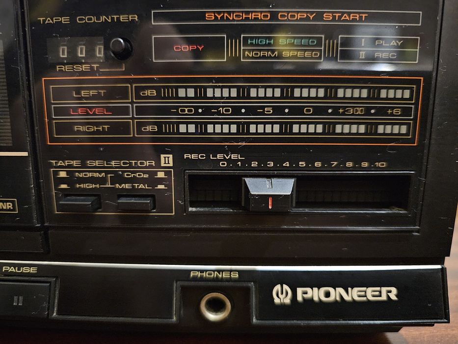 Pioneer leitor de cassetes