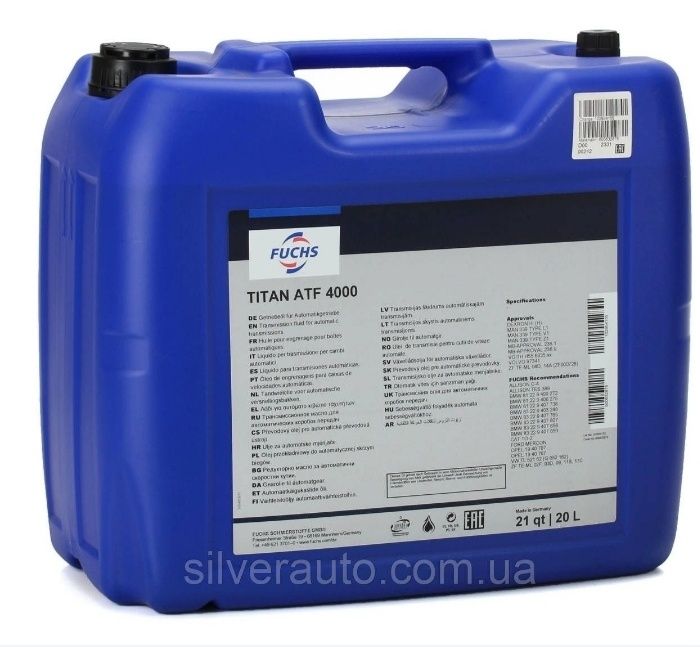 Трансмісійне масло FUCHS TITAN ATF 4000 20 л!