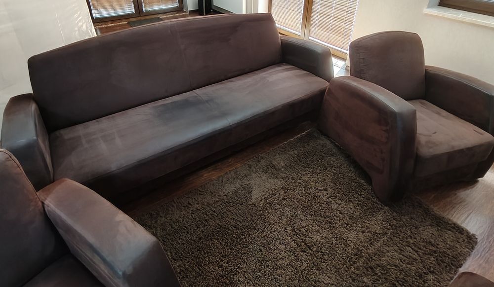 Zestaw wypoczynkowy sofa kanapa fotele
