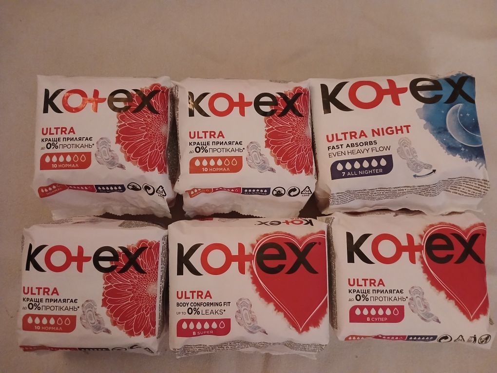 Прокладки Kotex 6 пачок