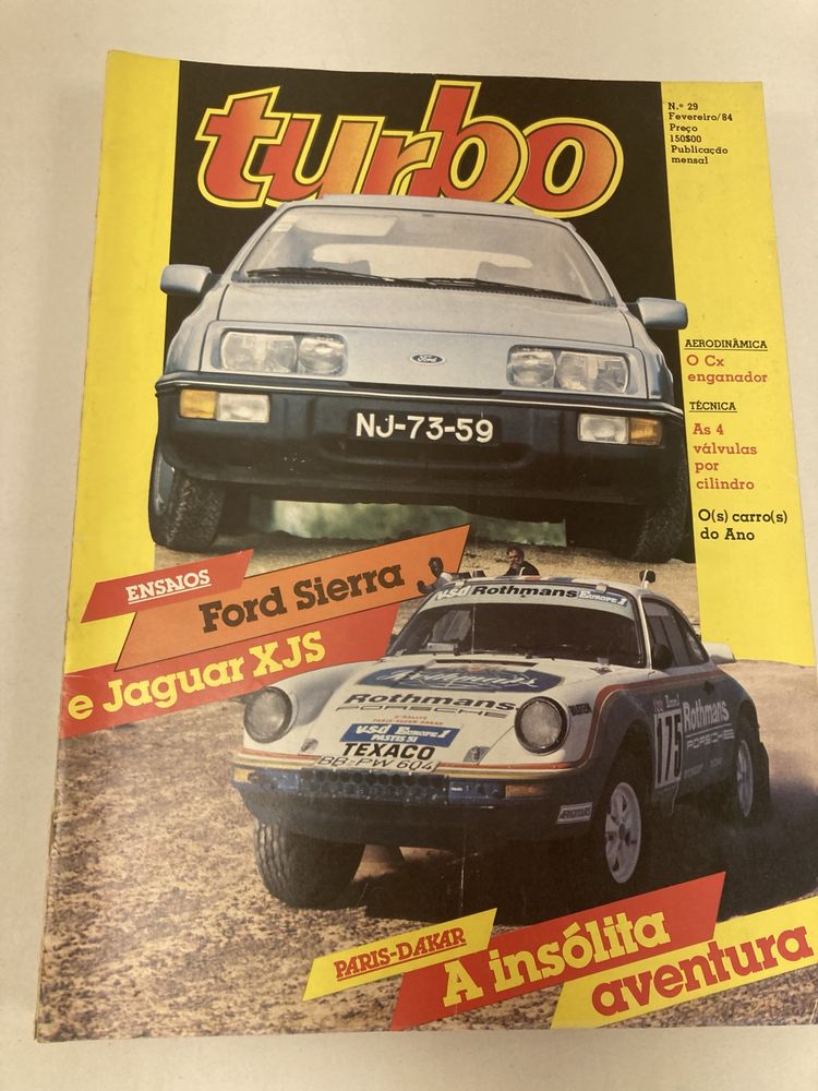 Revistas Automóvel, Turbo, antigas