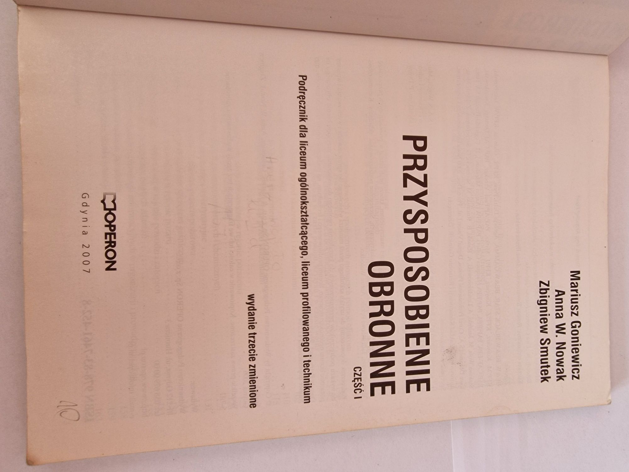 Przysposobienie obronne Operon