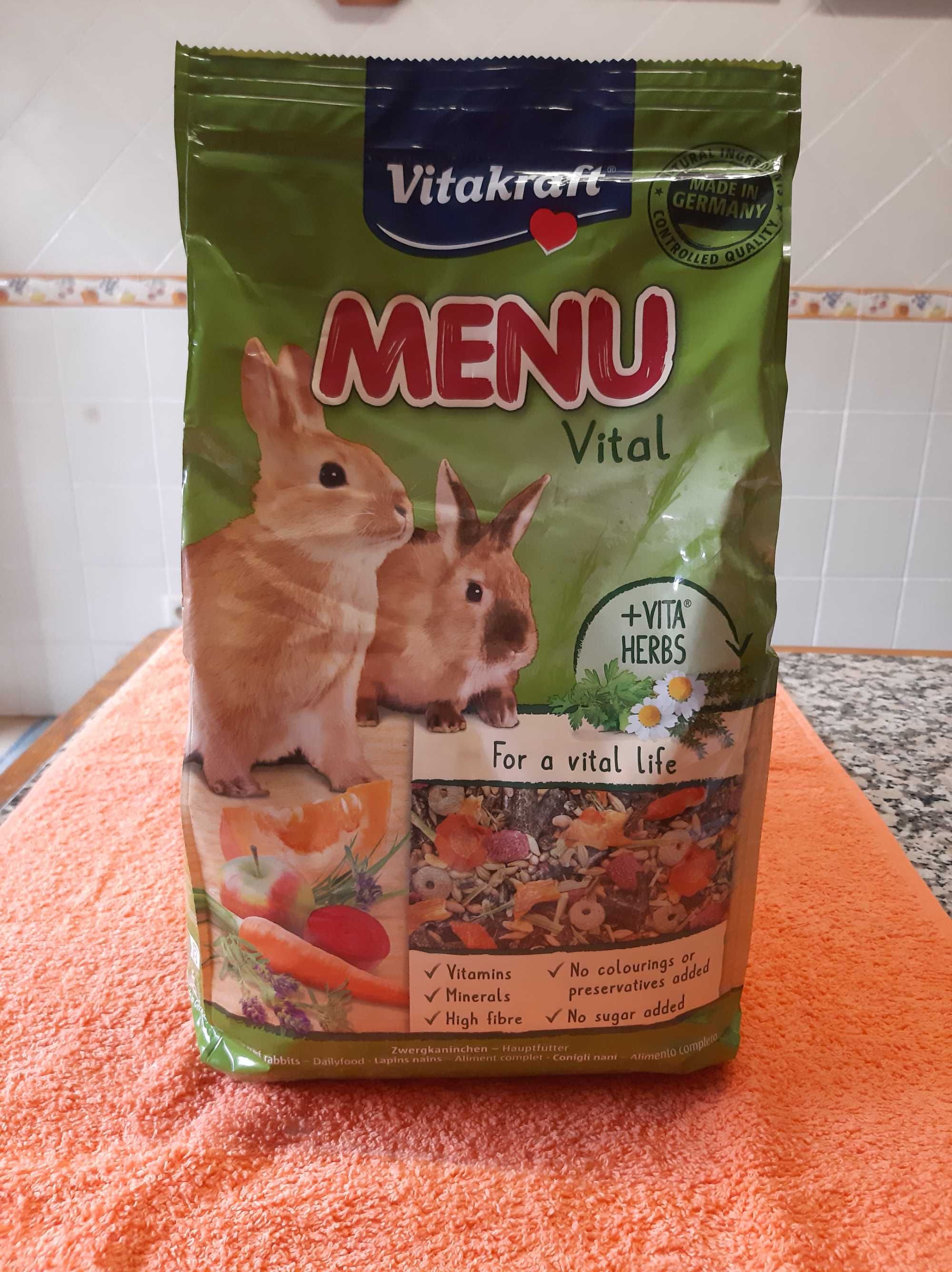 2 Sacos de Comida para Coelho (3kg) - Vitakraft
