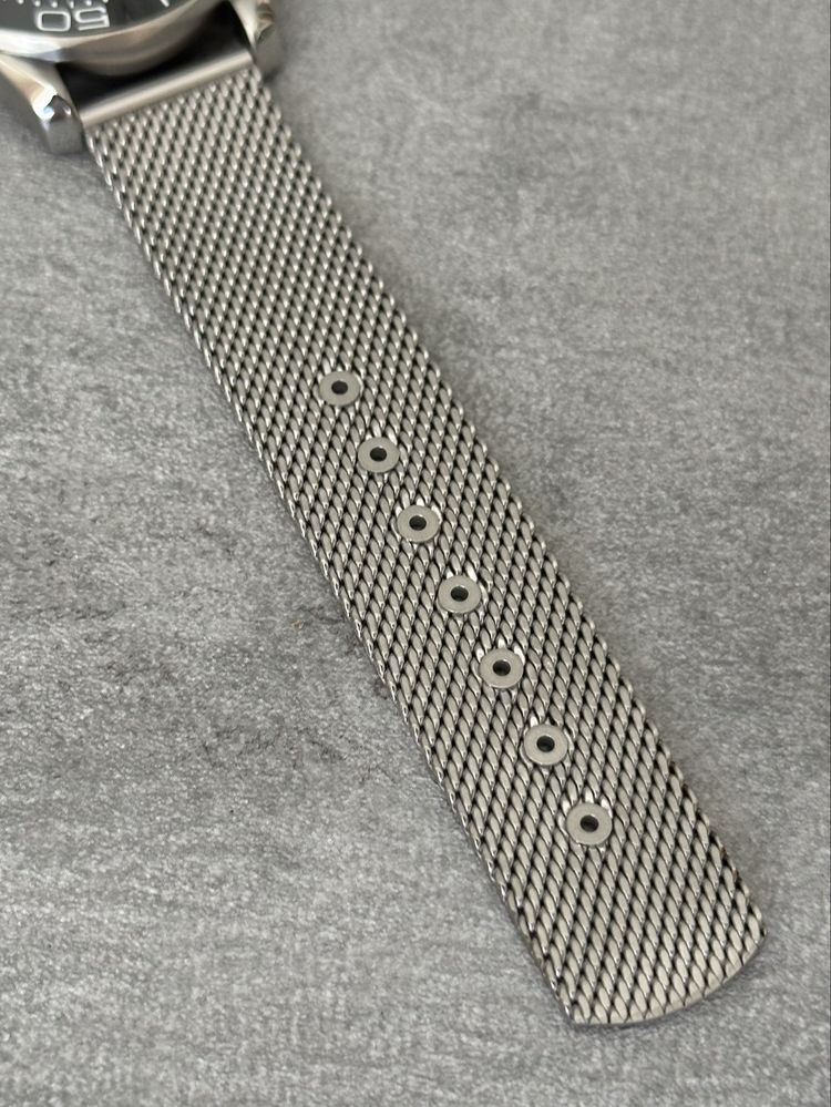 Чоловічий годинник Omega Seamaster. Мужские часы Омега миланская петля
