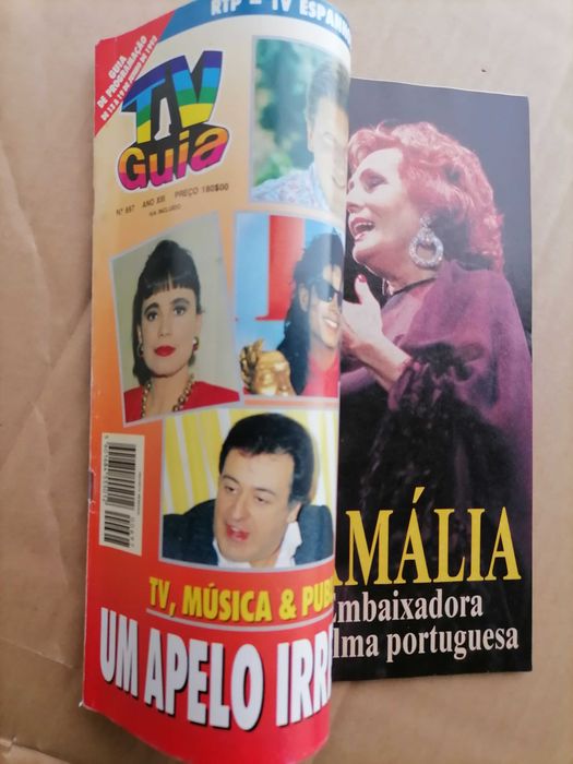 AMÁLIA Tv Guia Nº 697 c/Suplemento Destacável RTP Internacional 1992