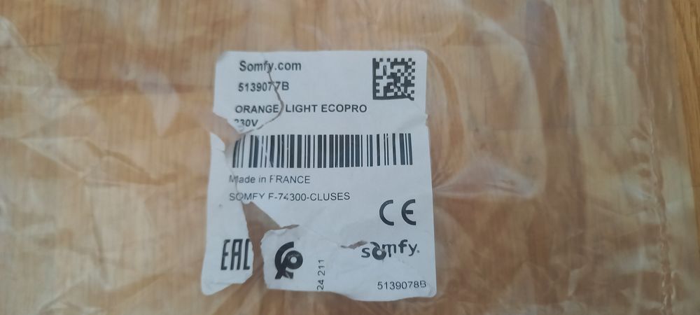 Somfy lampa sygnalizaxyjna kogut nie używany