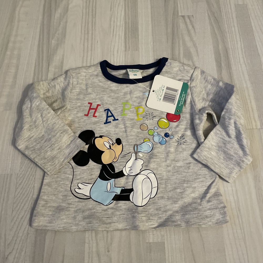 Bluzka chłopięca z długim rękawem Disney Mickey