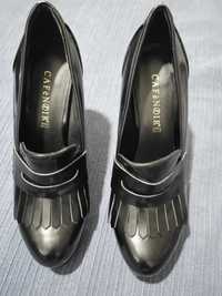 Sapatos tacão café Noir