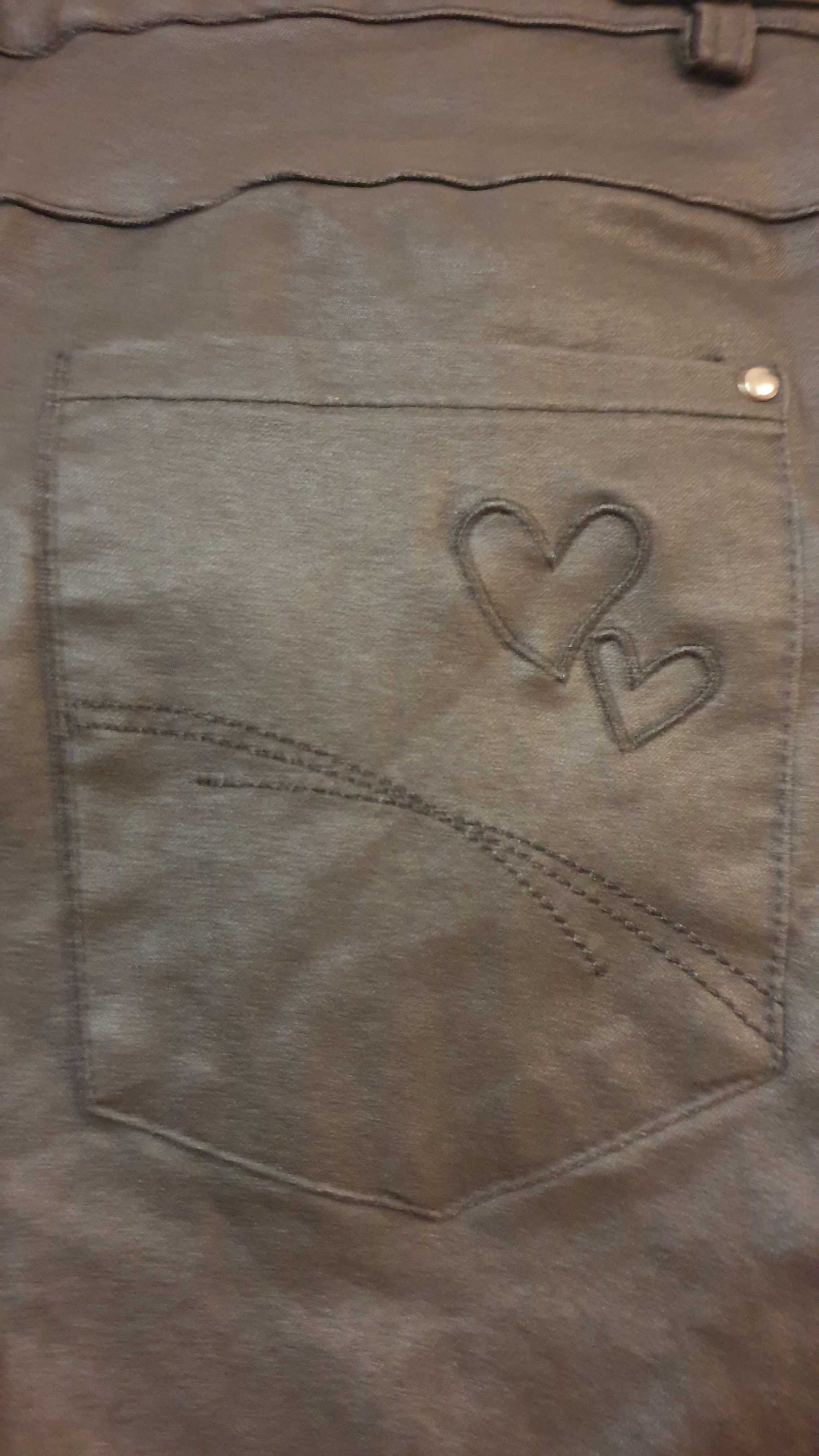Spodnie woskowane skinny fit  158 DESTINATION