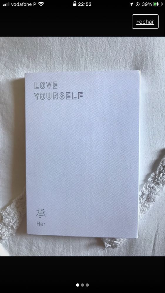 Album BTS “love yourself: her” versão E, com photocard