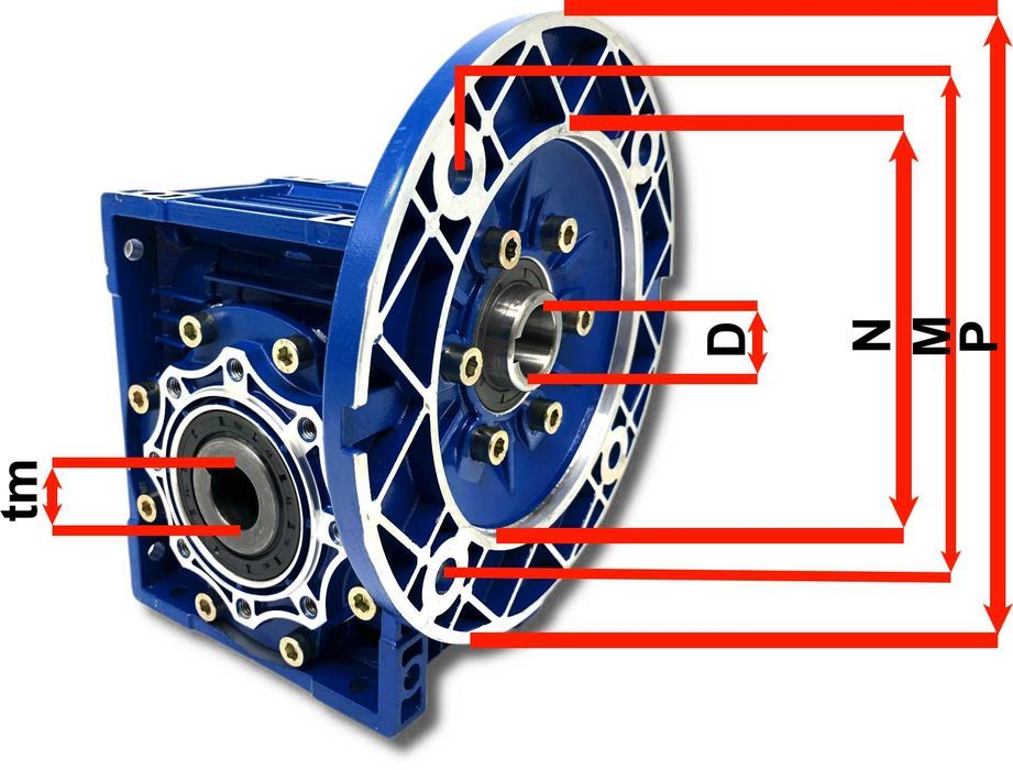 Mocna Przekładnia SILNIKA ELEKTRYCZNEGO 63B5 I=10 [3437]