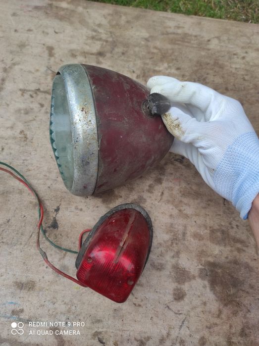 Lampa przód + lampa tył wfm 125 WSK stacyjka klosz 11.77