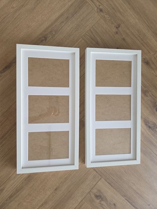 Ramki Ribba Ikea biale zestaw