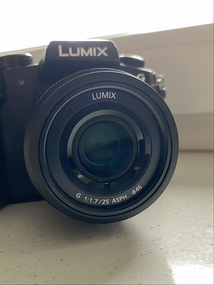 Aparat Panasonic Lumix G80 + obiektyw Panasonic 25mm f/1.7