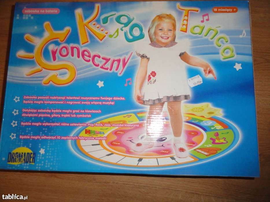 Grająca mata "Słoneczny krąg", świetna dla dzieci w różnym wieku