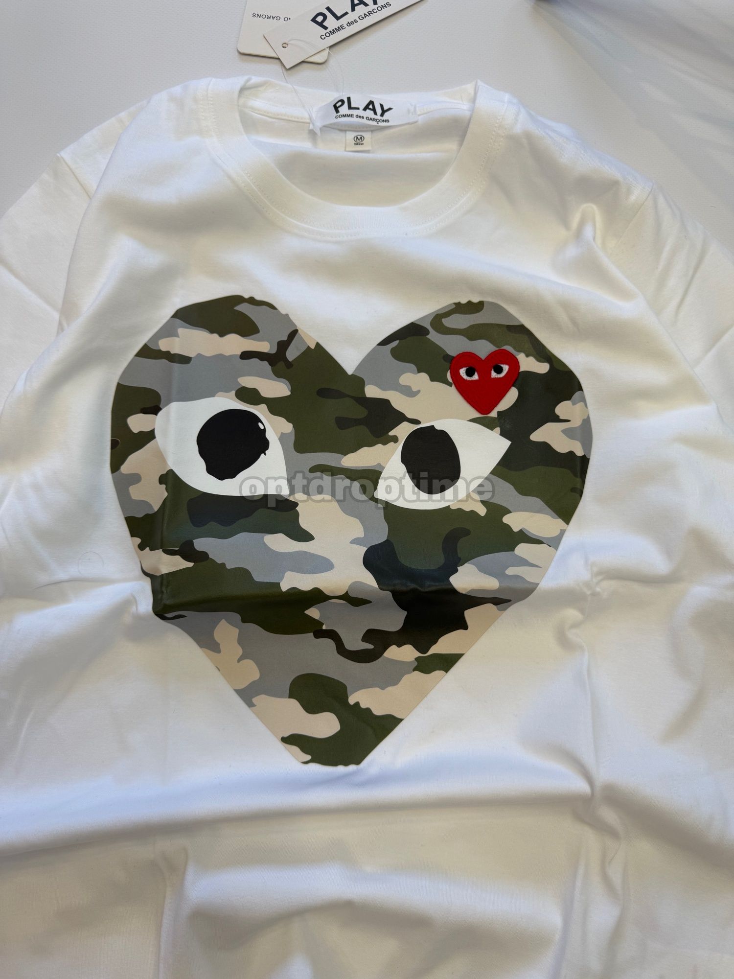 Футболка CDG Play Camo / comme des garcons t-shirt камуфляж