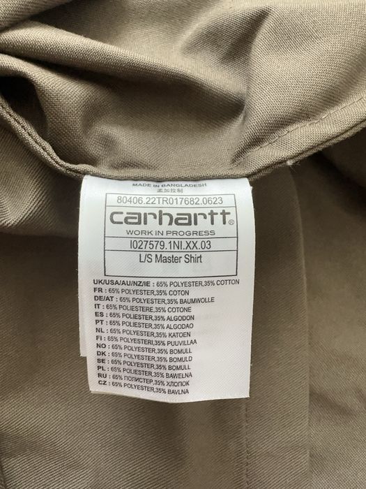 Carhartt master shirt