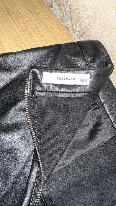 Юбка-міні з екошкіри