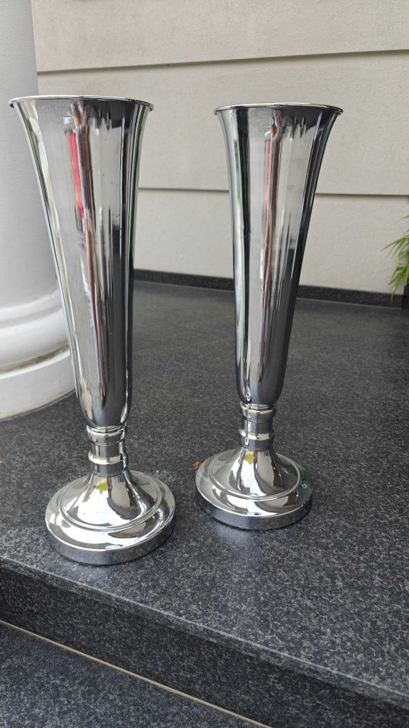 Wazon srebrny Art Pol wysoki Wesele Impreza H 42