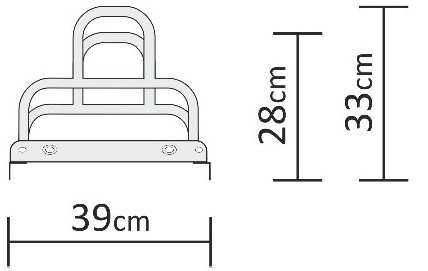 Stojak rowerowy dziecięcy malowany 3-stanowiskowy California