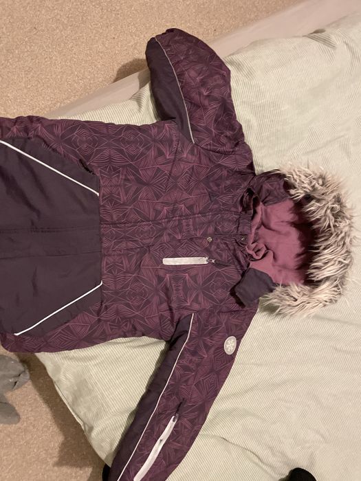 Fioletowa kurtka narciarska Cool Club rozm. 134, stan bardzo dobry