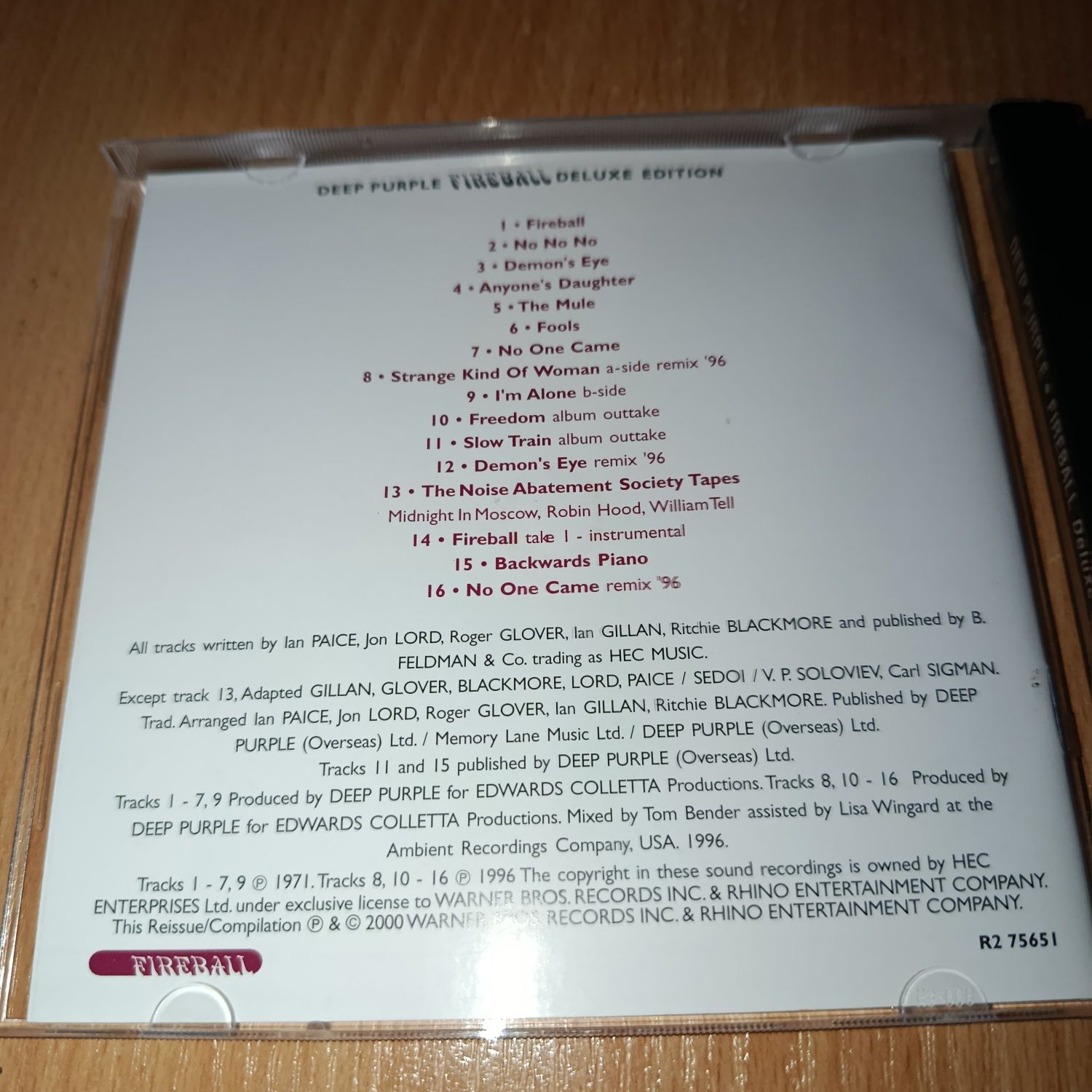 CD фірмовий Deep Purple - Fireball