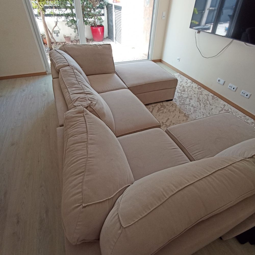 Sofa modular bege