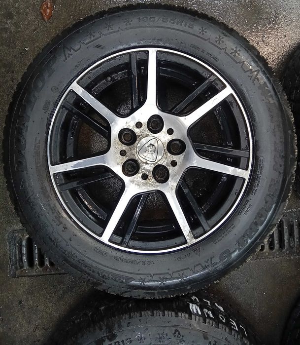 koła zimowe felgi aluminio opony 195/65 R15 seat audi volkswagen skoda