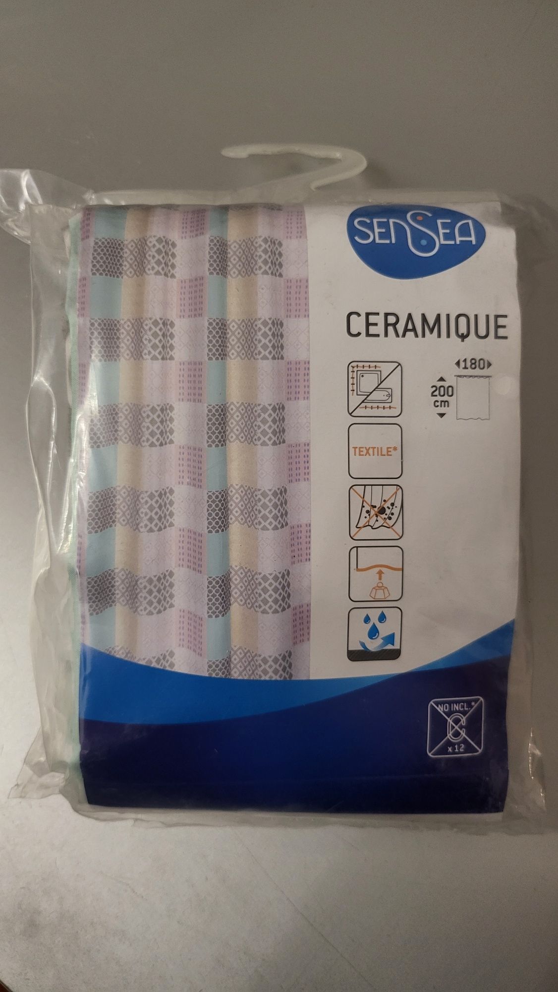 Cortina de duche SENSEA Ceramique