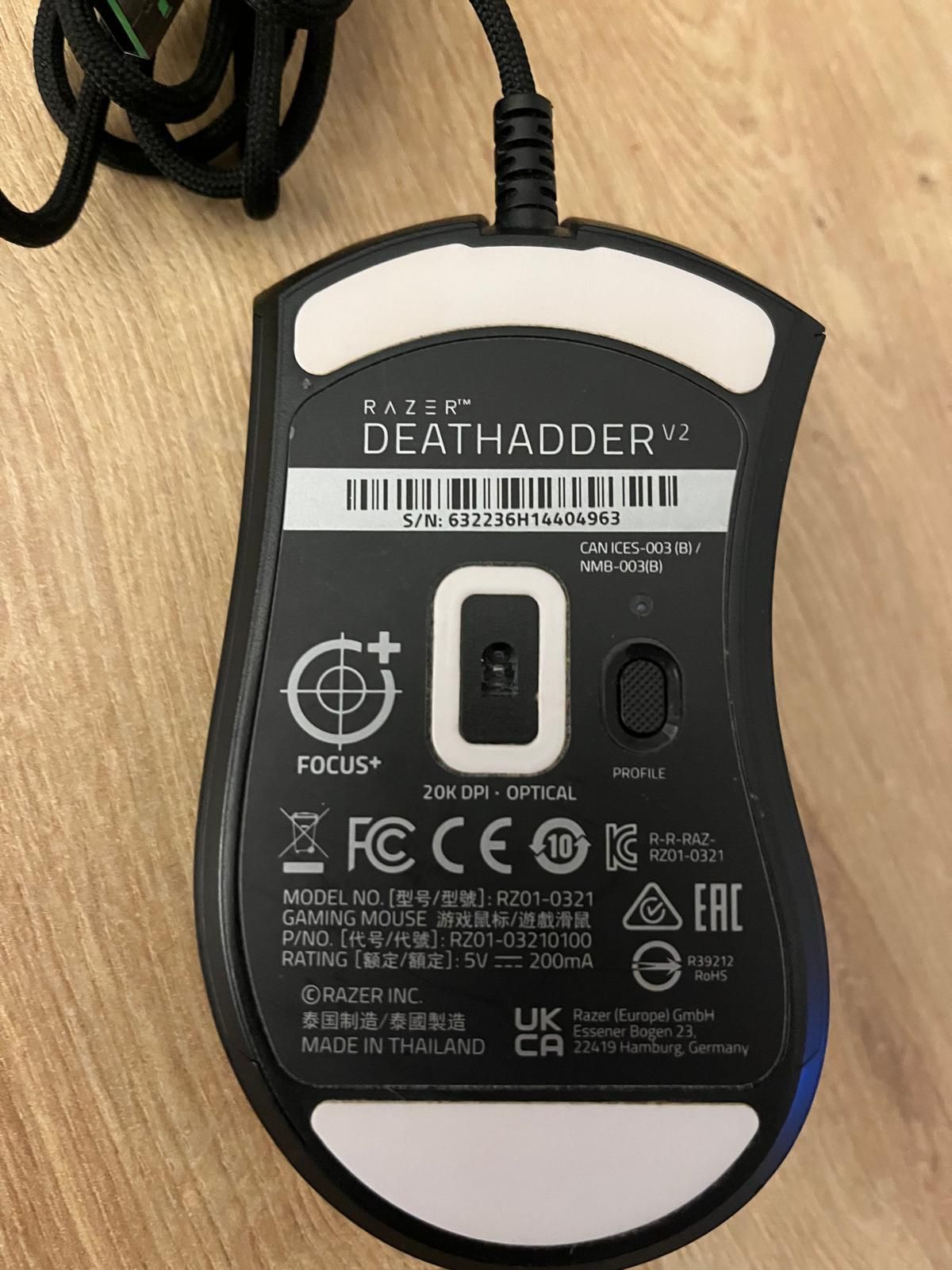 Myszka gamingowa Razer DeatHadder V2