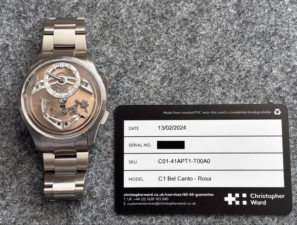 Christopher Ward C1 Bel Canto nowy, 2024 r