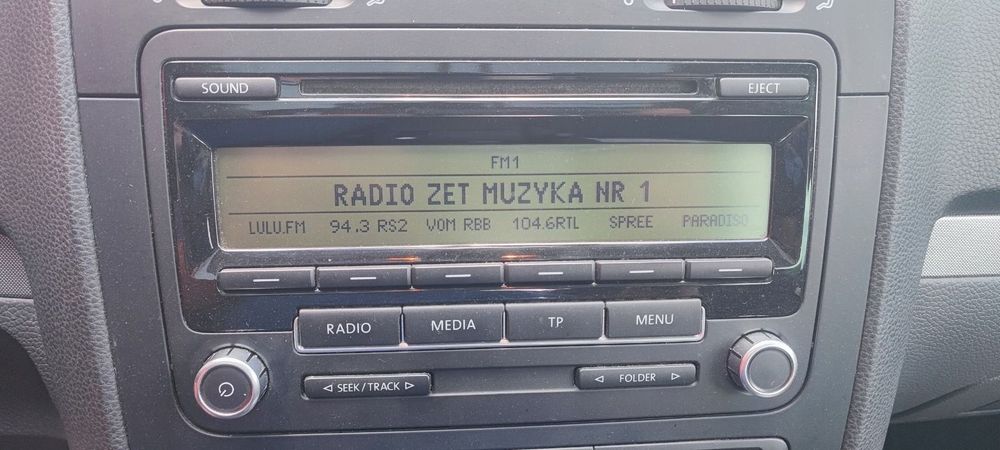 VW GOLF V 5 JETTA RADIO FABRYCZNE CD  KOD
