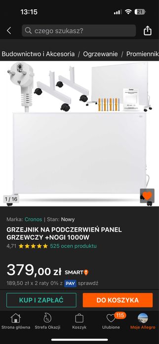 Panel grzewczy 1000