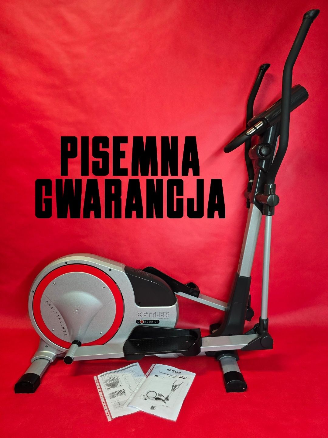 Mocny Orbitrek do 150kg. KETTLER Condor GT Cichy Magnetyczny super jak