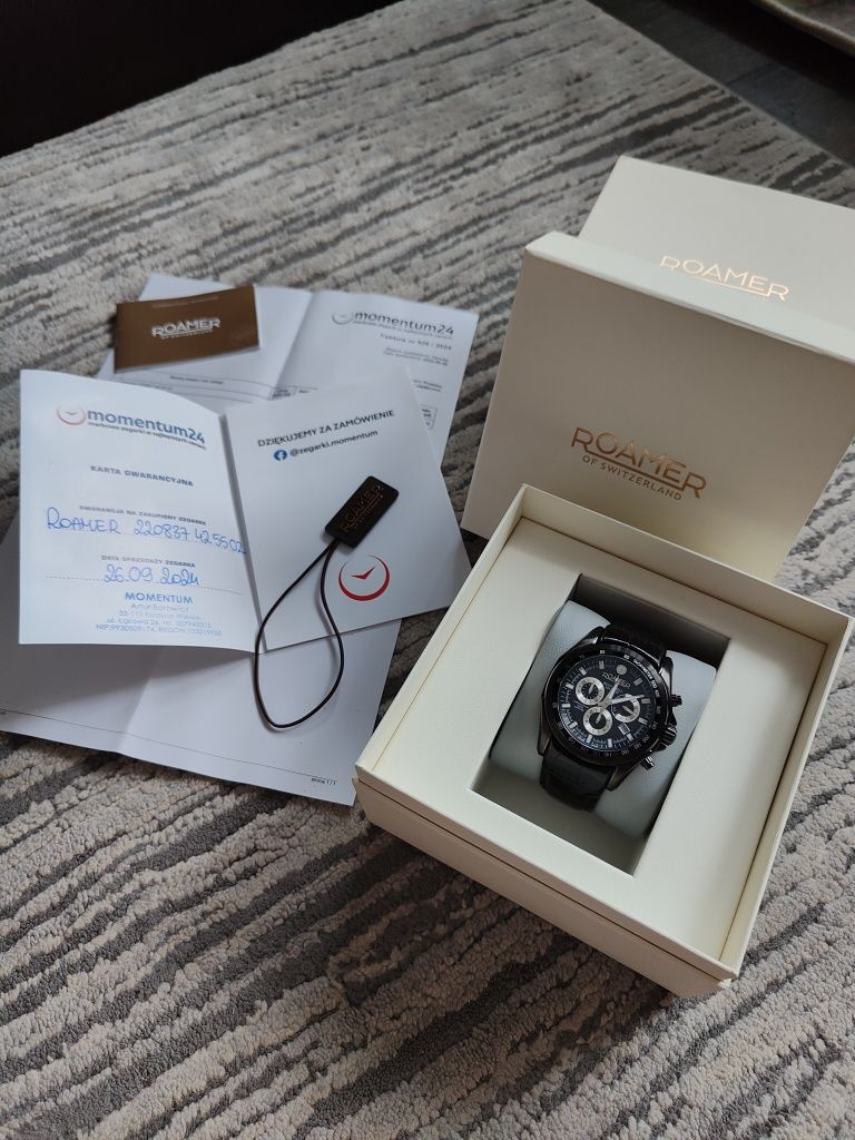 Zegarek męski Roamer z serii Rockshell Mark III Chrono  czarny