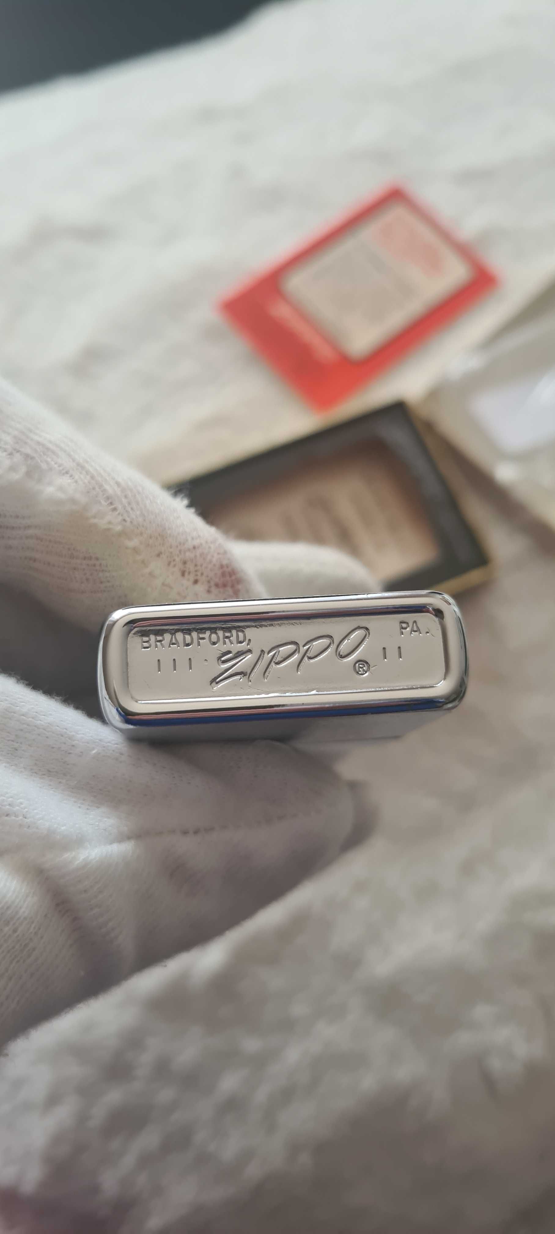 Zapalniczka Zippo Brushed Long Island 1969r. Nowa.