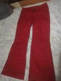 брюки женские летние красные 48 размер