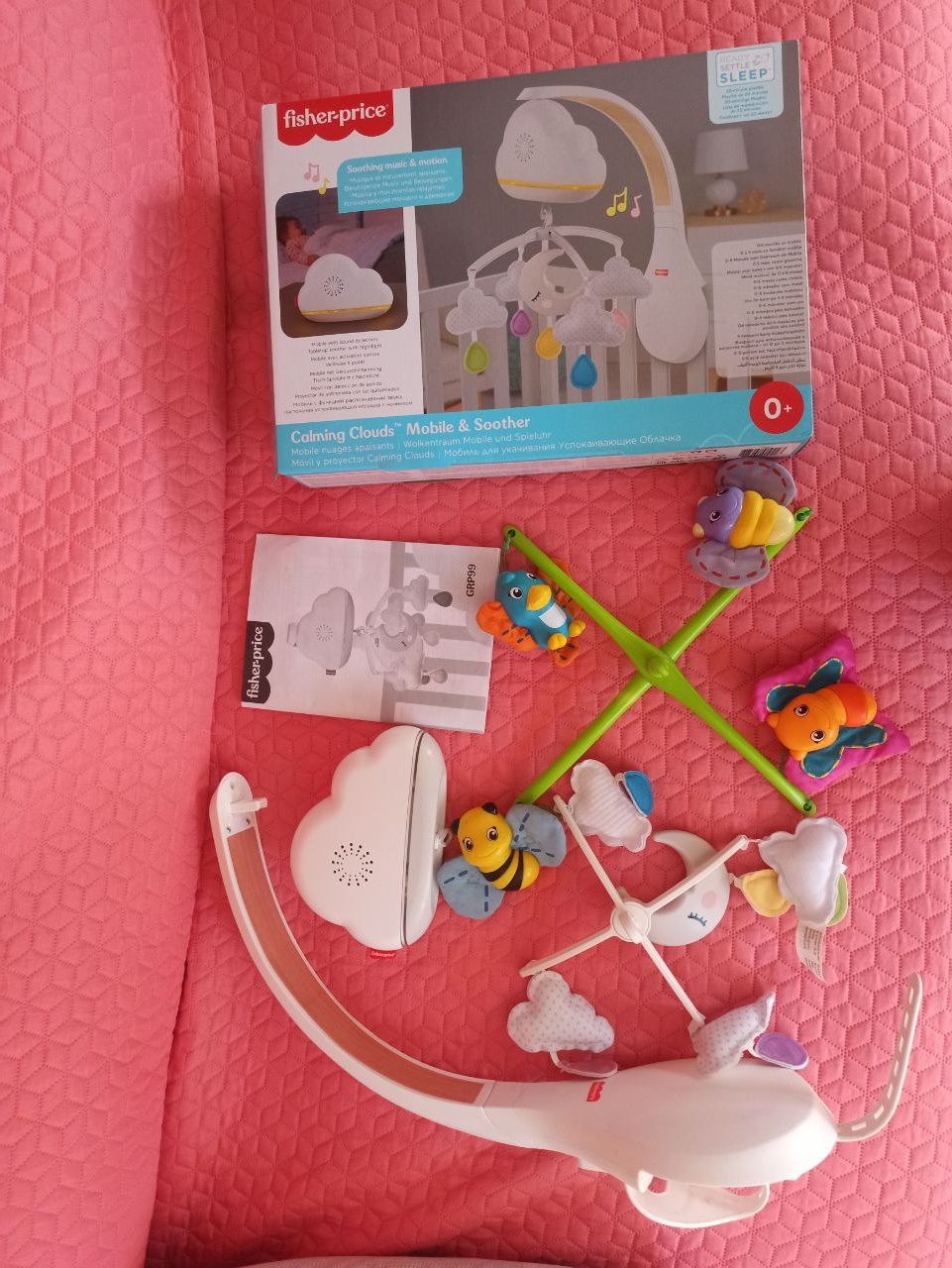 Brinquedo móbile de berço musical para bebé