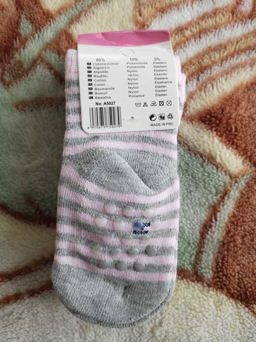Nowe skarpety skarpetki niemowlęce frotte z ABS 0-8 mies zestaw 12 par