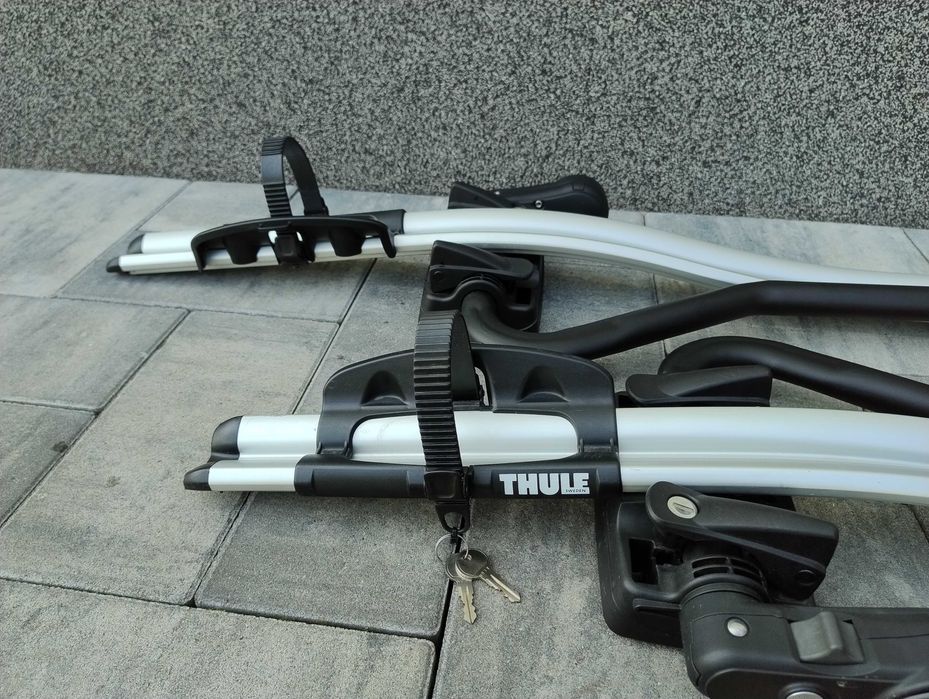 4 x Thule ProRide 591 bagażnik dachowy uchwyt rowerowy na dach