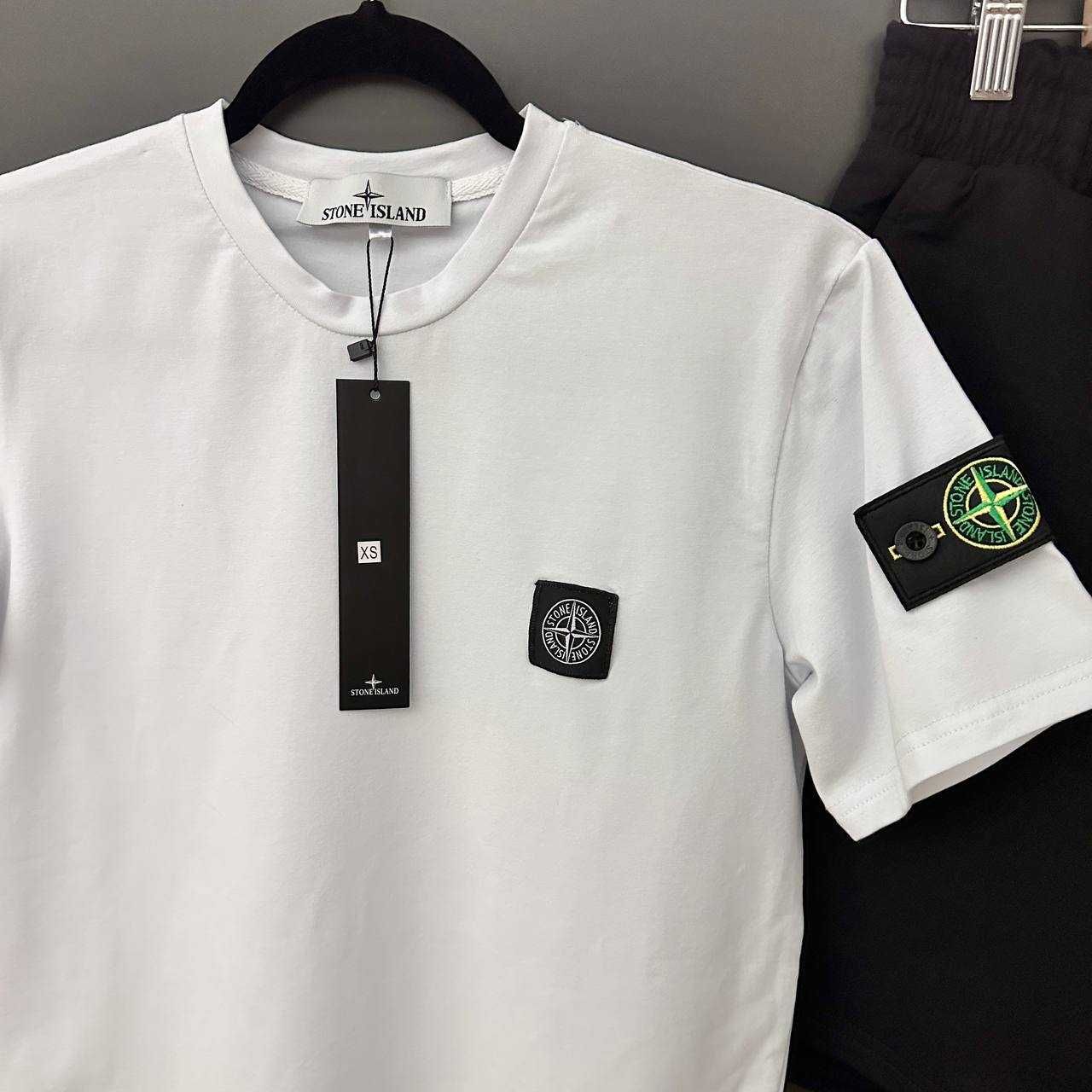 Чоловічий спортивний костюм літній (футболка+шорти) Stone Island