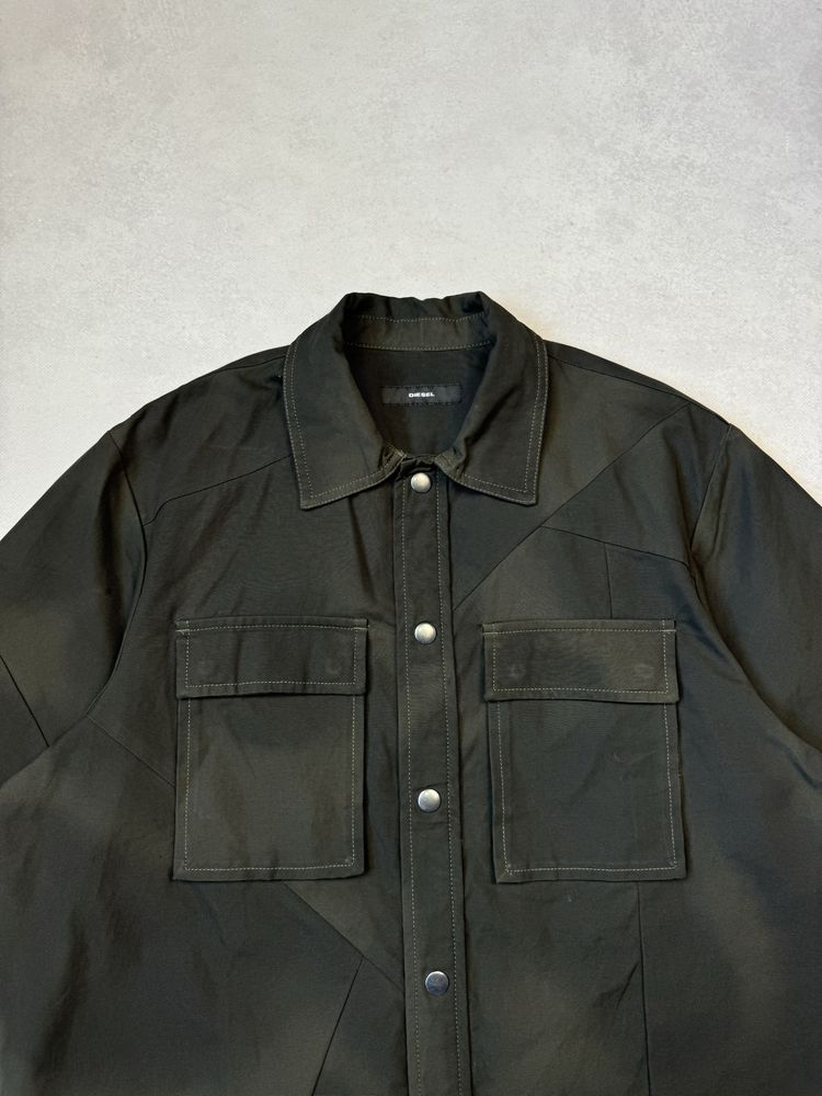 Рубашка Diesel camo мужская на заклепках (оригинал)