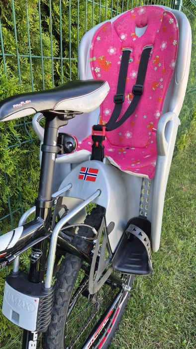Dziecięcy fotelik rowerowy HAMAX Kiss do 22kg; stan bdb