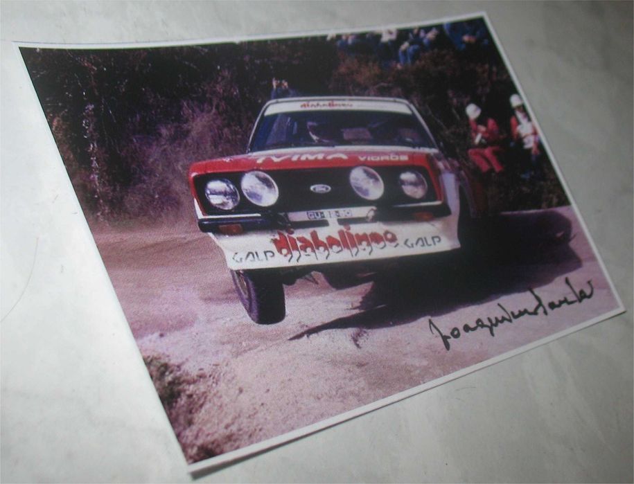 Cartão/Foto autografada por Joaquim Santos -Ford Escort MK2 Diabolique